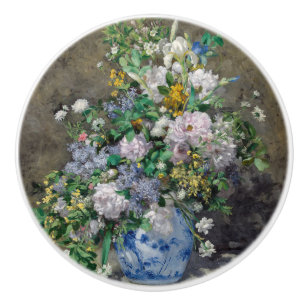 Bouton De Porte En Céramique Pierre-Auguste Renoir - Bouquet de printemps