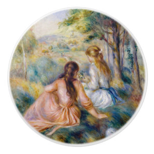 Bouton De Porte En Céramique Pierre-Auguste Renoir - Dans le pré