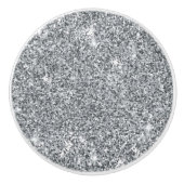 Bouton De Porte En Céramique Pierre d'argent Gary Marbre or Parties scintillant (Devant)