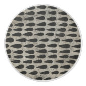 Bouton De Porte En Céramique Pierre - gouttes (Devant)