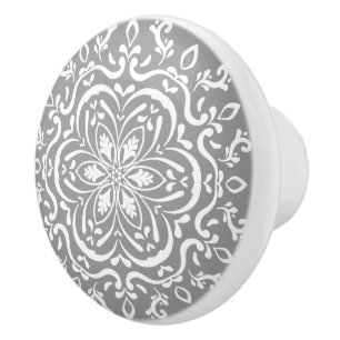 Bouton De Porte En Céramique Pierre Mandala
