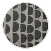 Bouton De Porte En Céramique Pierre - Semicules (Devant)