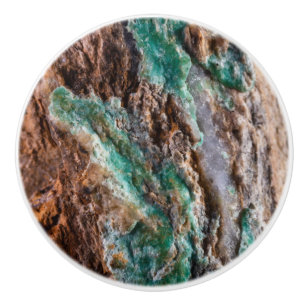 Bouton De Porte En Céramique Pierre Turquoise