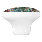 Bouton De Porte En Céramique Pierre Turquoise (Côté)