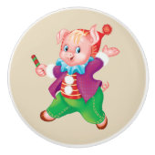 Bouton De Porte En Céramique pigeon (Devant)