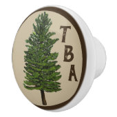 Bouton De Porte En Céramique Pine Tree Ceramic Knob (Droite)