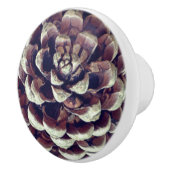 Bouton De Porte En Céramique Pinecone nature rustique automne hiver (Droite)