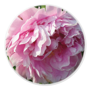 Bouton De Porte En Céramique Pink Peony photo cottage ferme jardin fleuri
