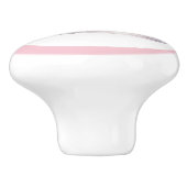 Bouton De Porte En Céramique Pink Princess Tiara Girly Ceramic Knob (Côté)