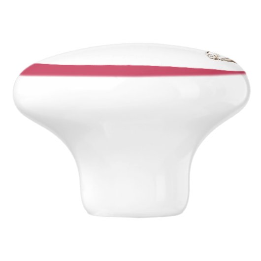 Bouton De Porte En Céramique Pink Princess Tiara Girly Ceramic Knob (Côté)