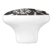 Bouton De Porte En Céramique Pirate Skull Ship Wheel (Côté)