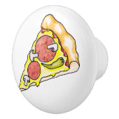 Bouton De Porte En Céramique Pizza (Droite)