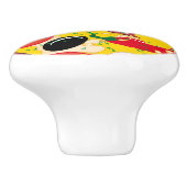 Bouton De Porte En Céramique Pizza (Côté)