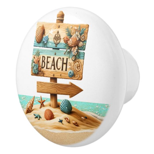 Bouton De Porte En Céramique Plage (Droite)