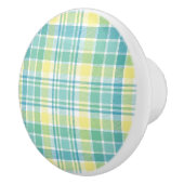 Bouton De Porte En Céramique Plaid en pastel (Droite)