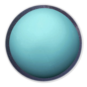 Bouton De Porte En Céramique Planète Uranus