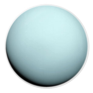 Bouton De Porte En Céramique Planète Uranus Blue Solar System Aquarius Space