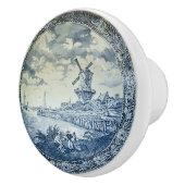 Bouton De Porte En Céramique Plaque hollandaise Blue Delft (Droite)