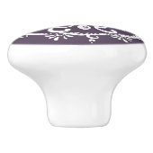 Bouton De Porte En Céramique Plum Mandala (Côté)