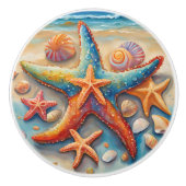 Bouton De Porte En Céramique Poisson étoile (Devant)