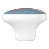 Bouton De Porte En Céramique Poisson nuageux (Côté)