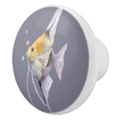 BOUTON DE PORTE EN CÉRAMIQUE POISSON TROPICAL, MAISON DE PLAGE DE VACANCES (Droite)