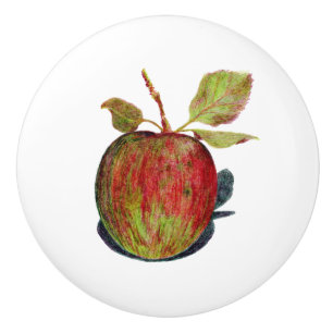Bouton De Porte En Céramique Pomme