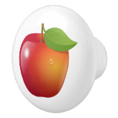 Bouton De Porte En Céramique Pomme rouge douce (Droite)