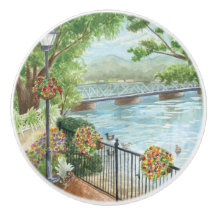 Pont New Hope Lambertville Romantique Bouton en Cé
