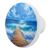 Bouton De Porte En Céramique Porte en céramique Ocean Pier (Droite)