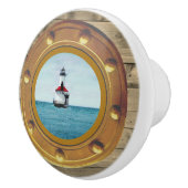 Bouton De Porte En Céramique Porthole Lighthouse Ceramic Pull (Droite)