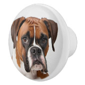 Bouton De Porte En Céramique Portrait Boxer (Droite)