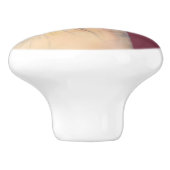 Bouton De Porte En Céramique Portrait d'aquarelle de chat de Sphynx (Côté)