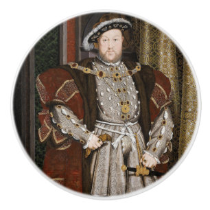 Bouton De Porte En Céramique Portrait de Henri VIII (Hans Holbein le jeune)