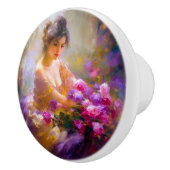 Bouton De Porte En Céramique Portrait sensuel (Droite)