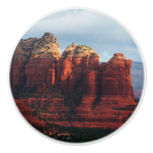 Bouton De Porte En Céramique Pot de café nuageux Rock à Sedona Arizona