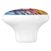 BOUTON DE PORTE EN CÉRAMIQUE POULET (Côté)