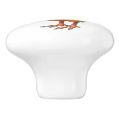 Bouton De Porte En Céramique Poulet d'Orpington (Côté)