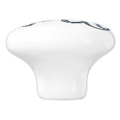 Bouton De Porte En Céramique Poulpe bleu (Côté)