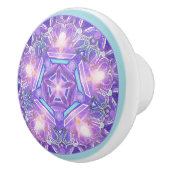 Bouton De Porte En Céramique Pourpre W1 (Droite)