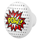 BOUTON DE PORTE EN CÉRAMIQUE POW ! (Droite)