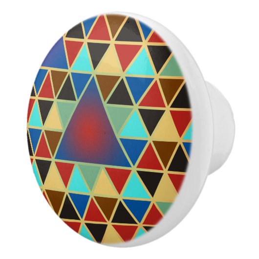 Bouton De Porte En Céramique Pretty triangle pattern III + your ideas (Droite)