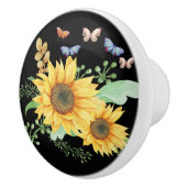 Bouton De Porte En Céramique printemps de tournesol (Droite)