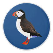 Bouton De Porte En Céramique Puffin de l'Atlantique (Devant)