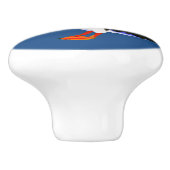 Bouton De Porte En Céramique Puffin de l'Atlantique (Côté)