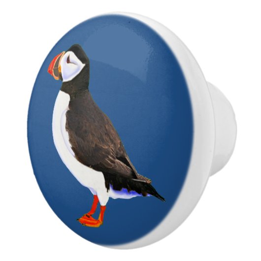 Bouton De Porte En Céramique Puffin de l'Atlantique (Droite)