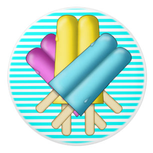 Bouton De Porte En Céramique Pulls de tiroirs Sweet Popsicle