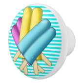 Bouton De Porte En Céramique Pulls de tiroirs Sweet Popsicle (Droite)