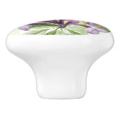 Bouton De Porte En Céramique Purple Lilac  (Côté)