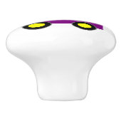 Bouton De Porte En Céramique Purple Train Design Personalised (Côté)